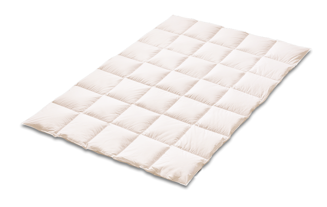 Luxuriöse Künsemüller Canada 90/10 Daunendecke mit hochwertigen kanadischen Daunen und Federn für komfortable, warme Nächte.