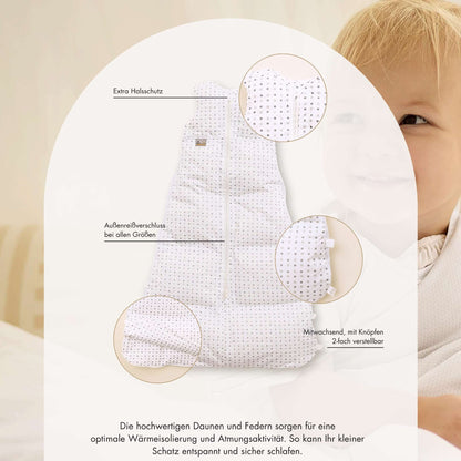 ARO® Creativ-Line Daunenschlafsack – Clima & mitwachsend